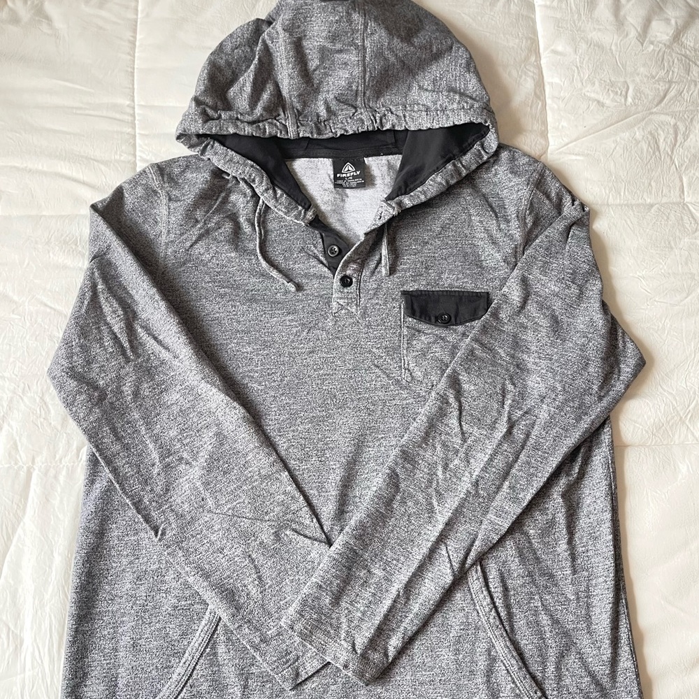 Men’s Grey Hooded Light Sweater